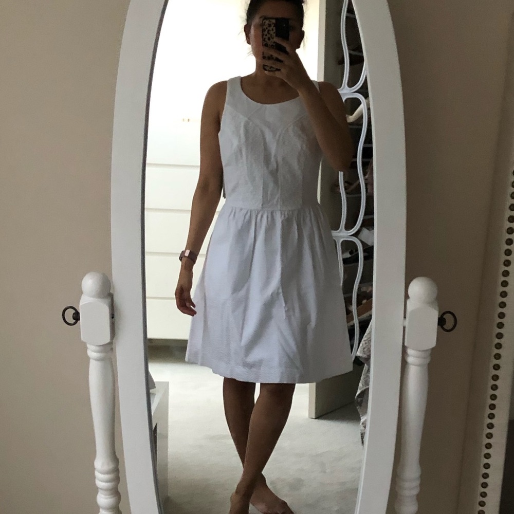 White eyelet Lilly Pulitzer dress